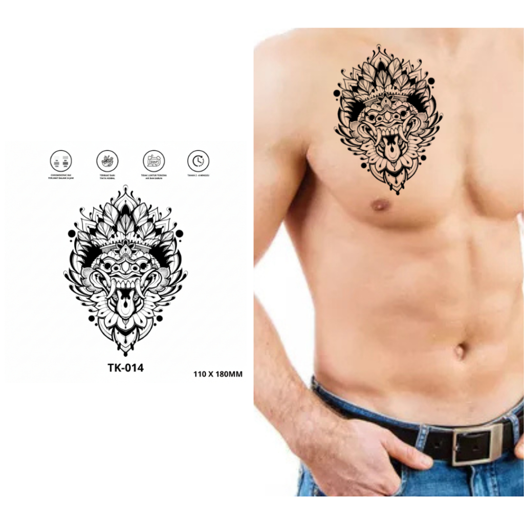 Tato temporer Fruit ink One Piece Tattoo Semipermanent