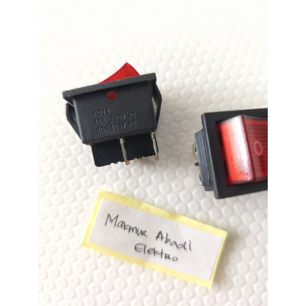 saklar on off power besar + lampu mesin las 20a 20ampere