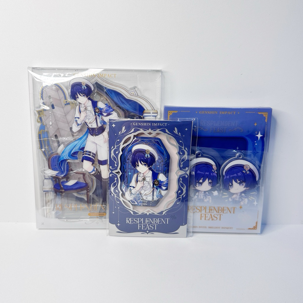 [Genshin Official Merch] Wanderer Resplendent Feast Standee, Badge, Acrylic Photo Frame Stand