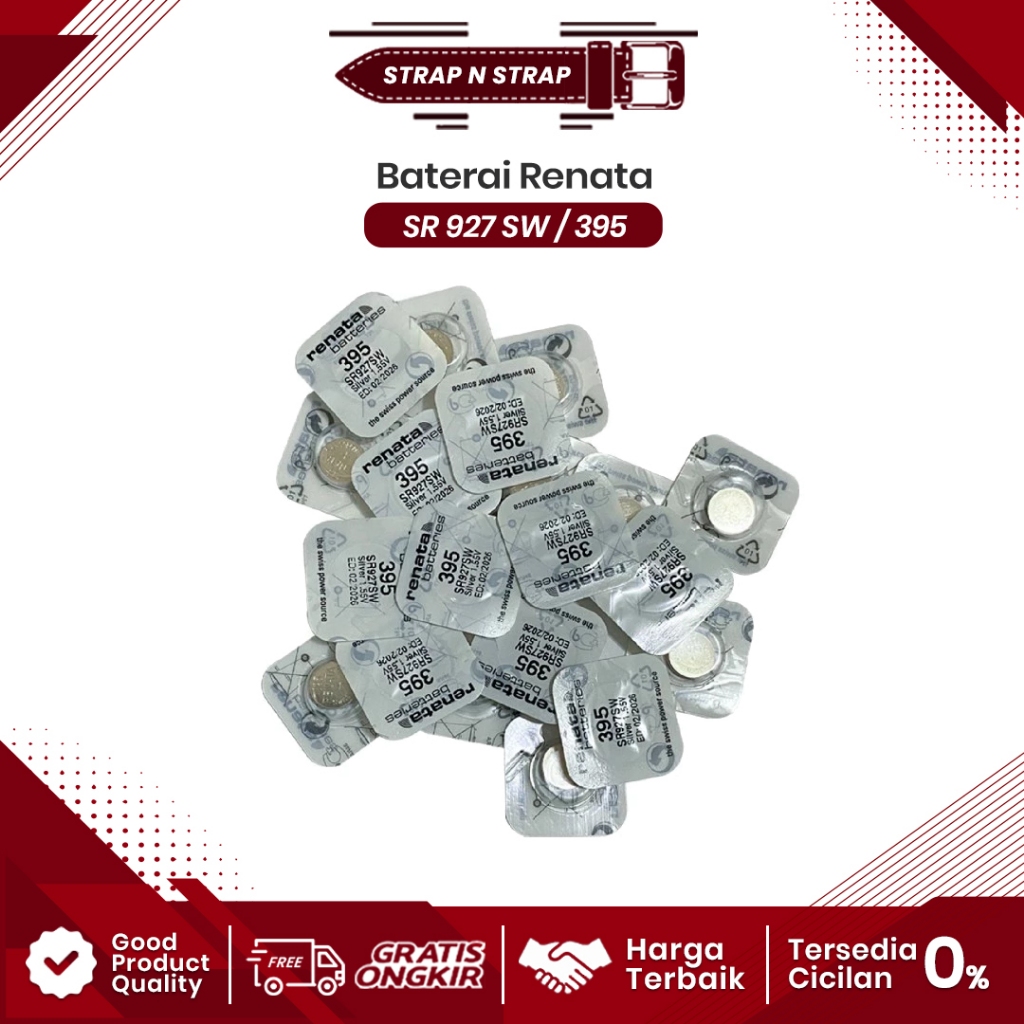 Baterai Jam Tangan Renata 395 Battery Batre Renata 927 SR927 SR927SW 395 / SR 927 SW Original