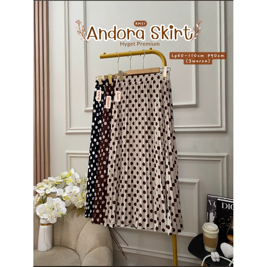 Mantes.id - Rok Polka Plisket Premium Jumbo