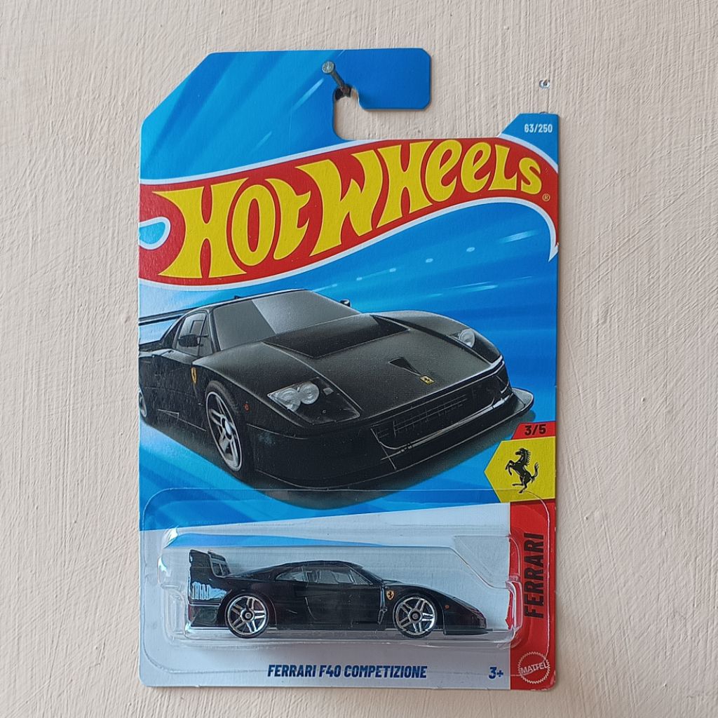 Hot Wheels Hotwheels HW Ferrari F40 Competizione Black Hitam