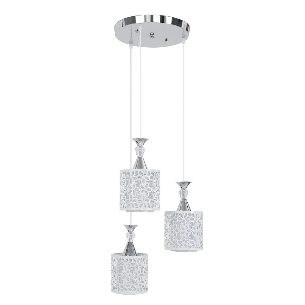 Lampu Gantung LED minimalis modern 3in1 dengan desain kelopak bunga (BOHLAM BELUM TERMASUK)