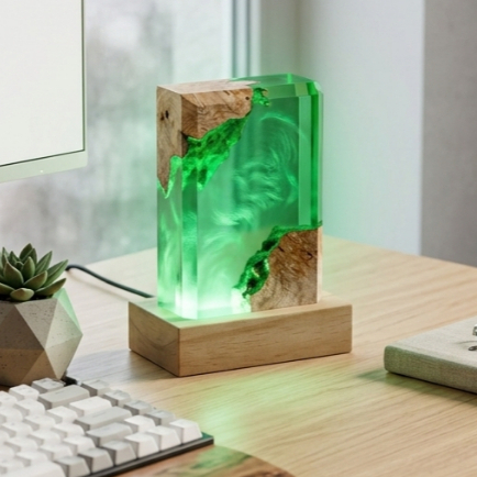 Lampu hias Evagilengst lampu resin G9