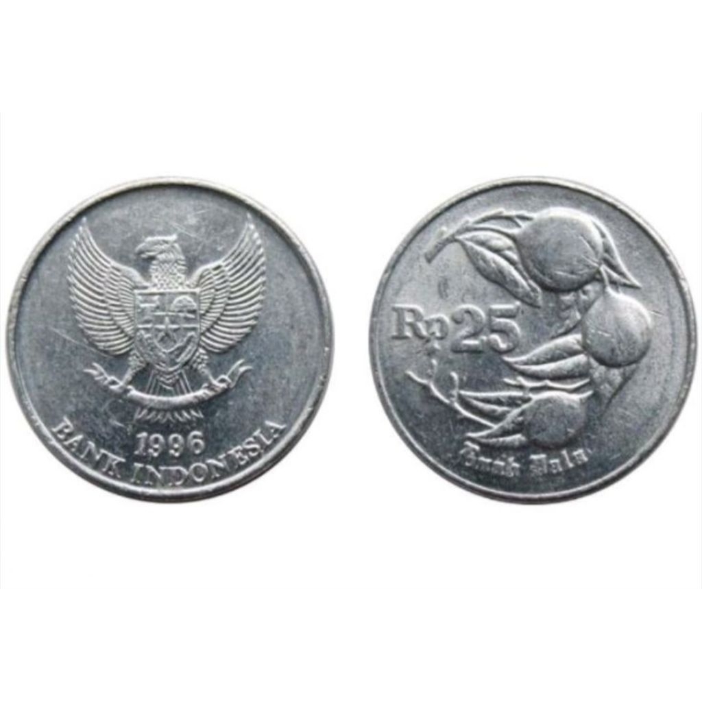 Koin Kuno Rupiah 25 buah pala