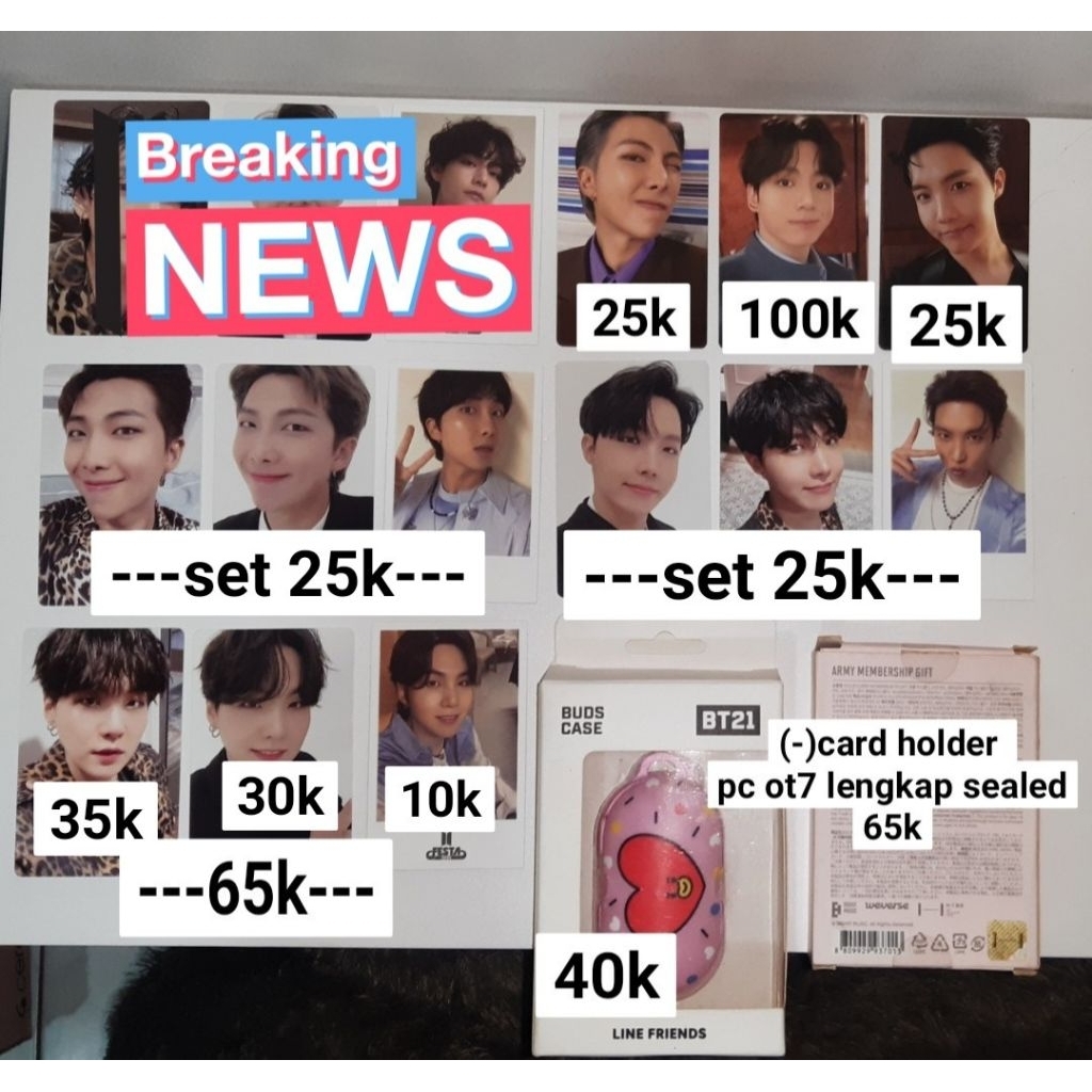 [READY STOCK SALE] PHOTOCARD OFFICIAL MEMORIES DIGITAL CODE 2021 POB GRAMMY TAEHYUNG NAMJOON JUNGKOO