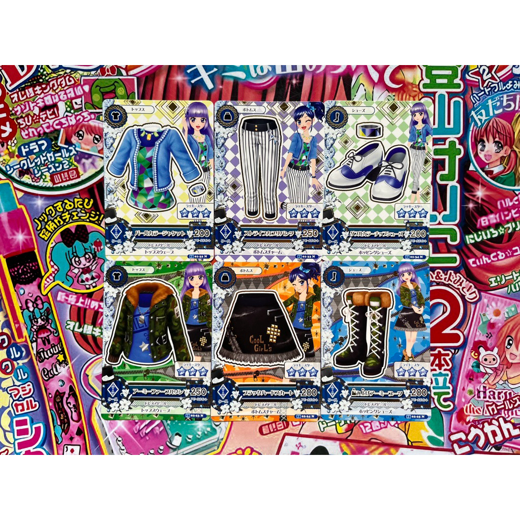 Kartu Aikatsu Sumire Hikami Aoi Kiriya Cool Normal Card Set Tops Bottoms Shoes Original Ori Jepang A