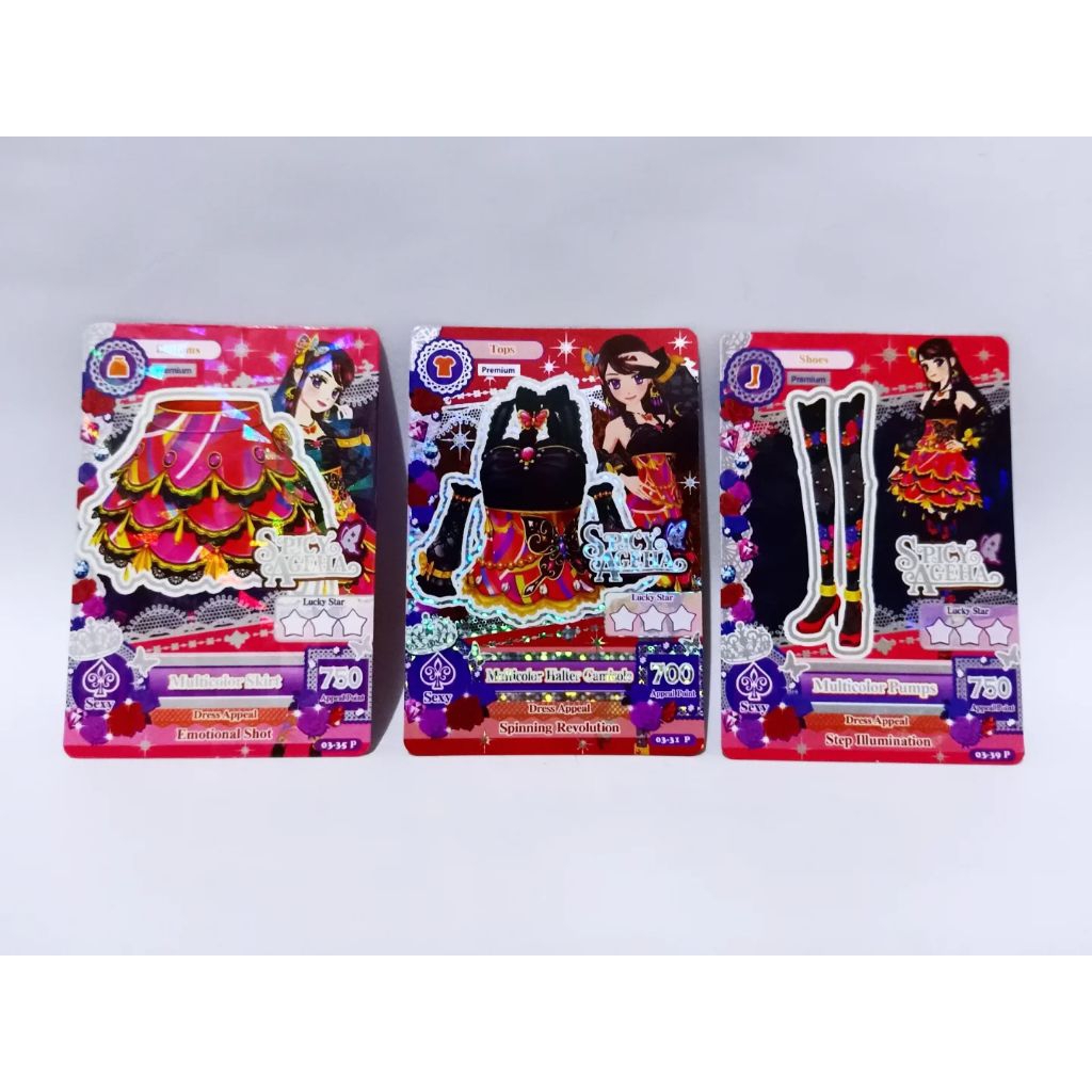 Kartu Aikatsu Ran ShibukiPremium Rare Coords HologramThe Spicy Ageha