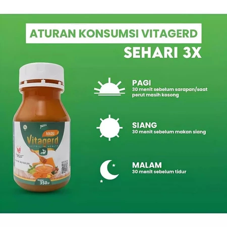 PROMO 5.5 Madu Vitagerd Herbal Obat Gerd dan Asam Lambung (COD)