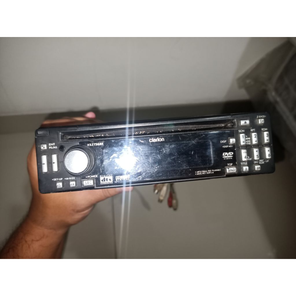 Headunit Clarion VXZ756 Burr Brown DAC 24bit Surrond 5.1