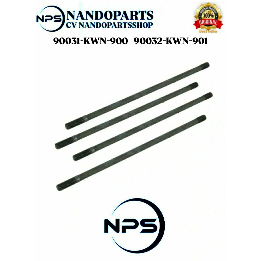 Bolt A - B Stud Baut Ancer Tusuk Sate Honda Honda Vario 125/150 Dan Adv , Pcx 150 Original AHM (9003