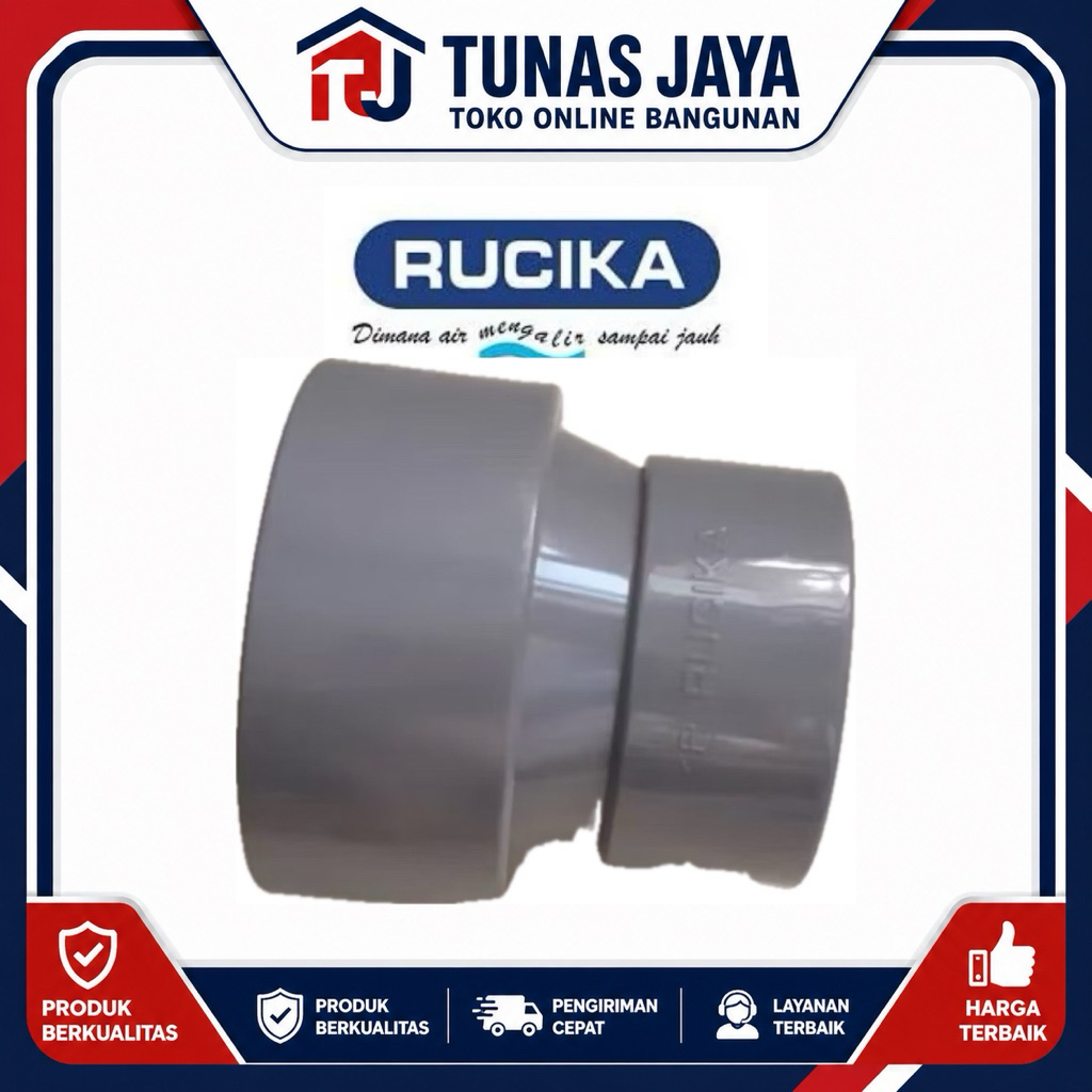 vlok sok rucika 4” x 3” D / reduser 4” x 3” rucika D