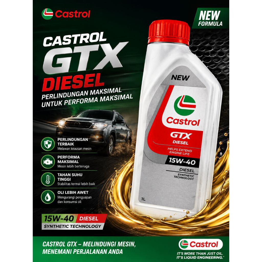 CASTROL GTX 10W-40. 100% ORIGINAL