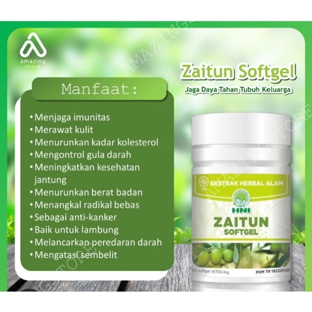 Minyak Zaitun Softgel HNI HPAI 60 Kapsul - Membantu Daya Tahan Tubuh