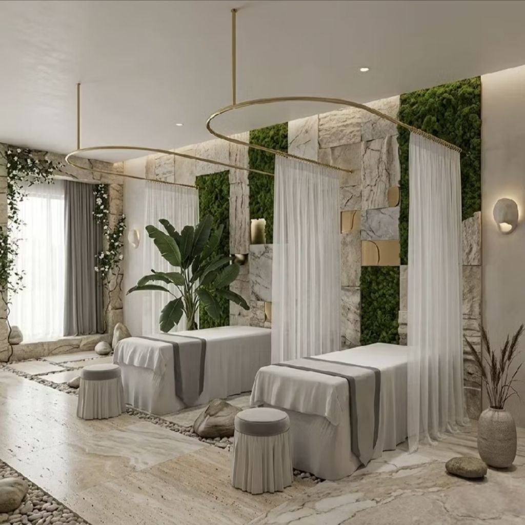 kamar pas//sekat ruang pijat//sekat ruangan