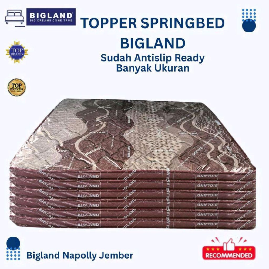 Matrass Topper / Topper Spring Bed / Mattress Topper Bigland High Density Foam