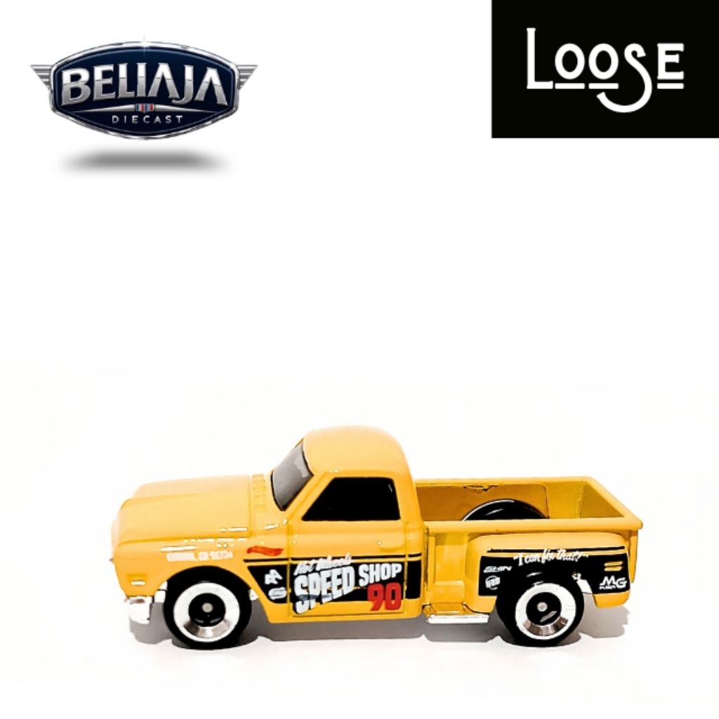HOT WHEELS CUSTOM 69 CHEVY YELLOW LOOSE