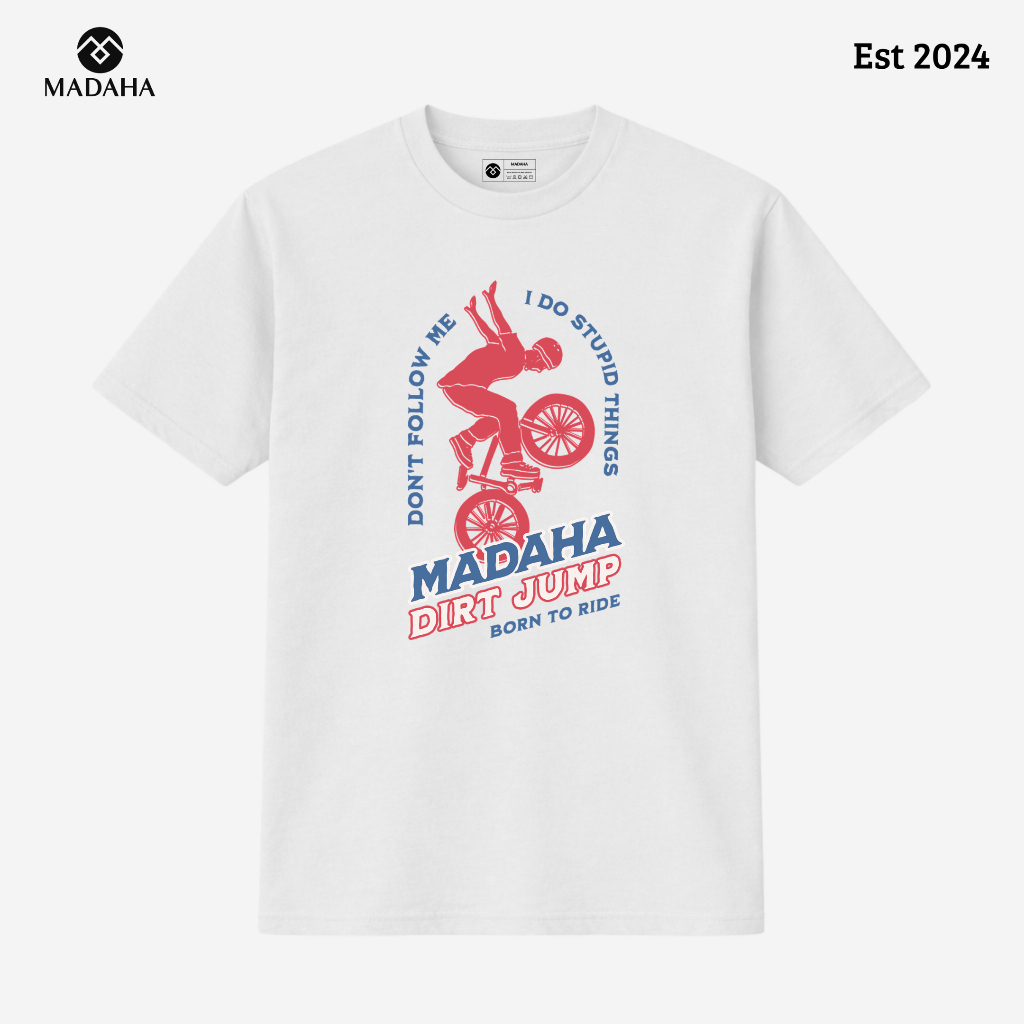Madaha Kaos Baju BMX Dirt Jump Born To Ride
