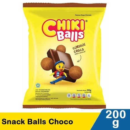 SAG CHIKI BALLS Chocolate 200GR Chiki Balls CURIOUS CHOCO Kemasan 200gr