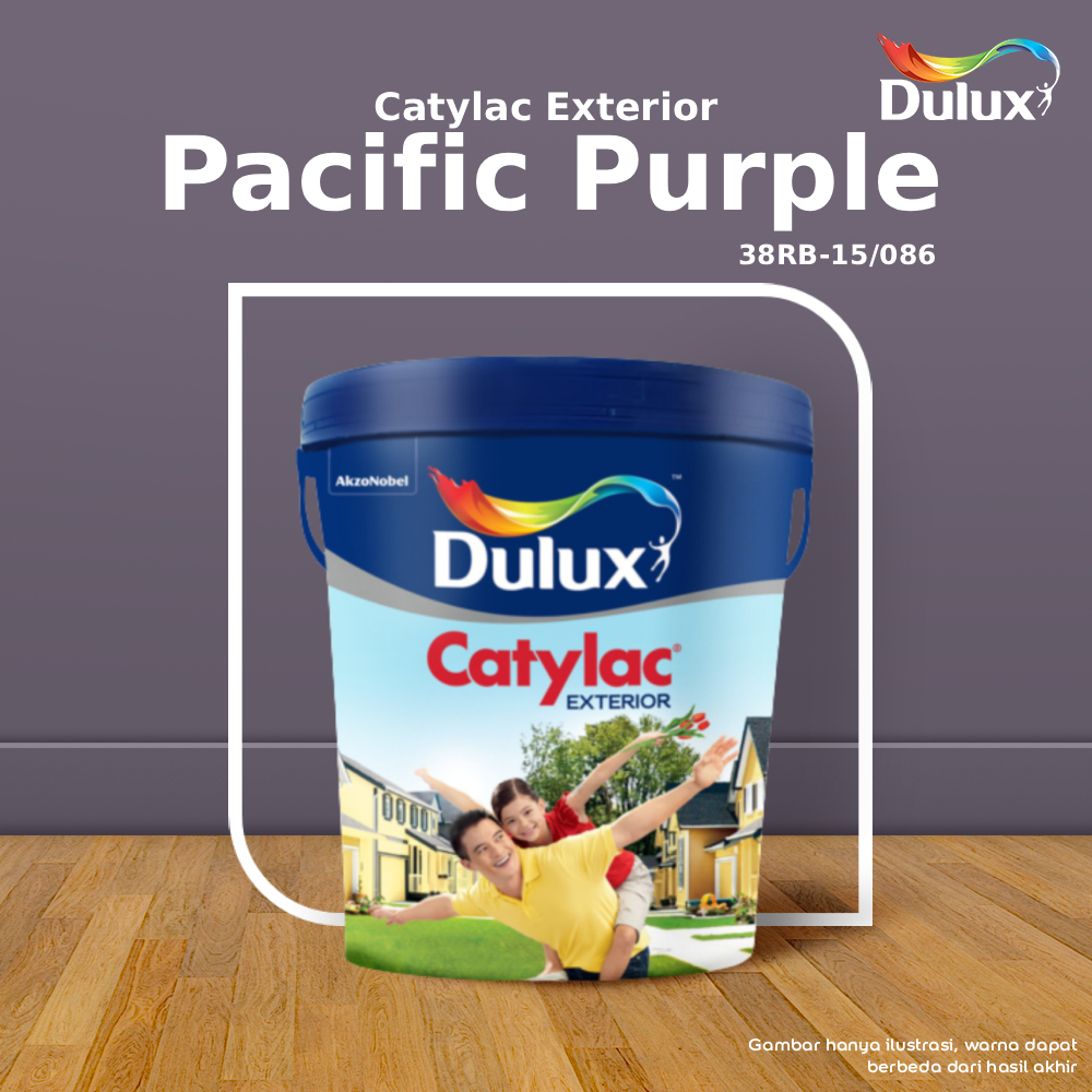 CAT TEMBOK PACIFIC PURPLE DULUX CATYLAC EXTERIOR - 5 KG CAT PACIFIC PURPLE 38RB-15/086 CAT TEMBOK EX