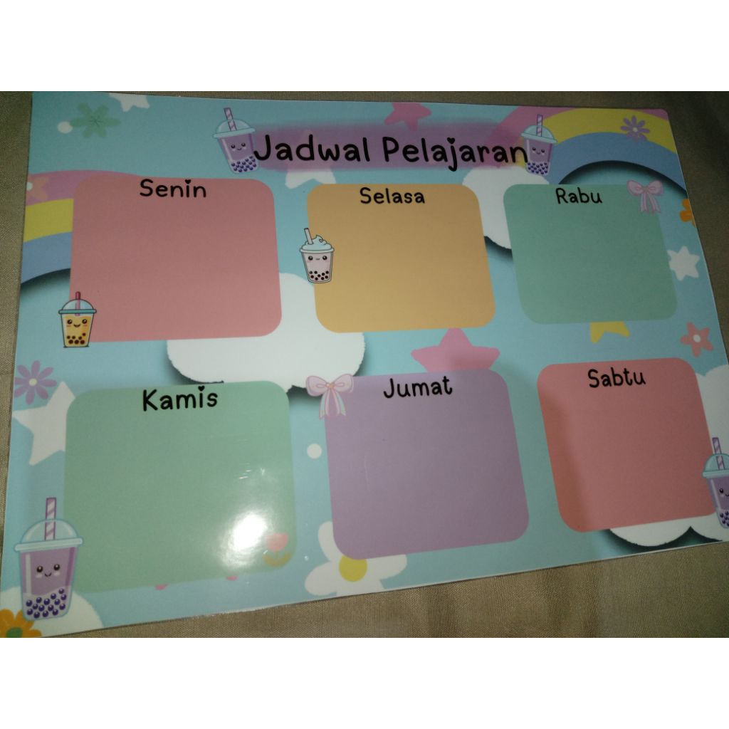 Jadwal Pelajaran | Jadwal Pelajaran Wipe And Clean