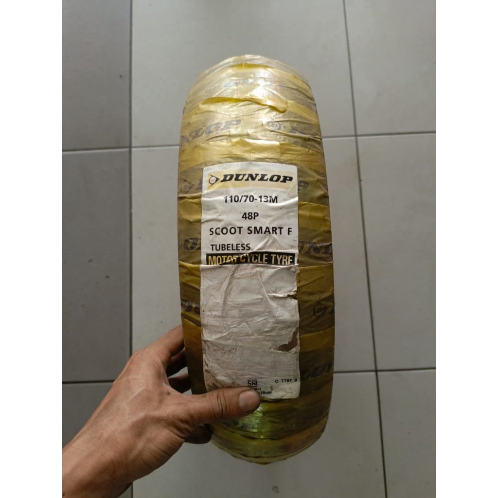 (STOK LAMA) BAN LUAR NMAX 110/70-13 TUBELESS DUNLOP BAN STANDAR DEPAN N-MAX