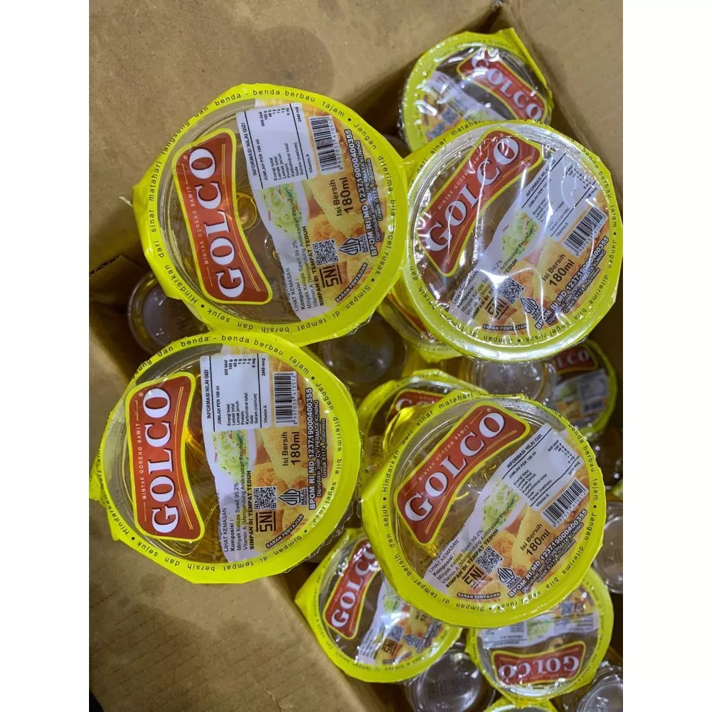 Minya Goreng Tumis Masakan Golco 180 ML Minyak Goreng Kelapa Sawit Kemasan Gelas