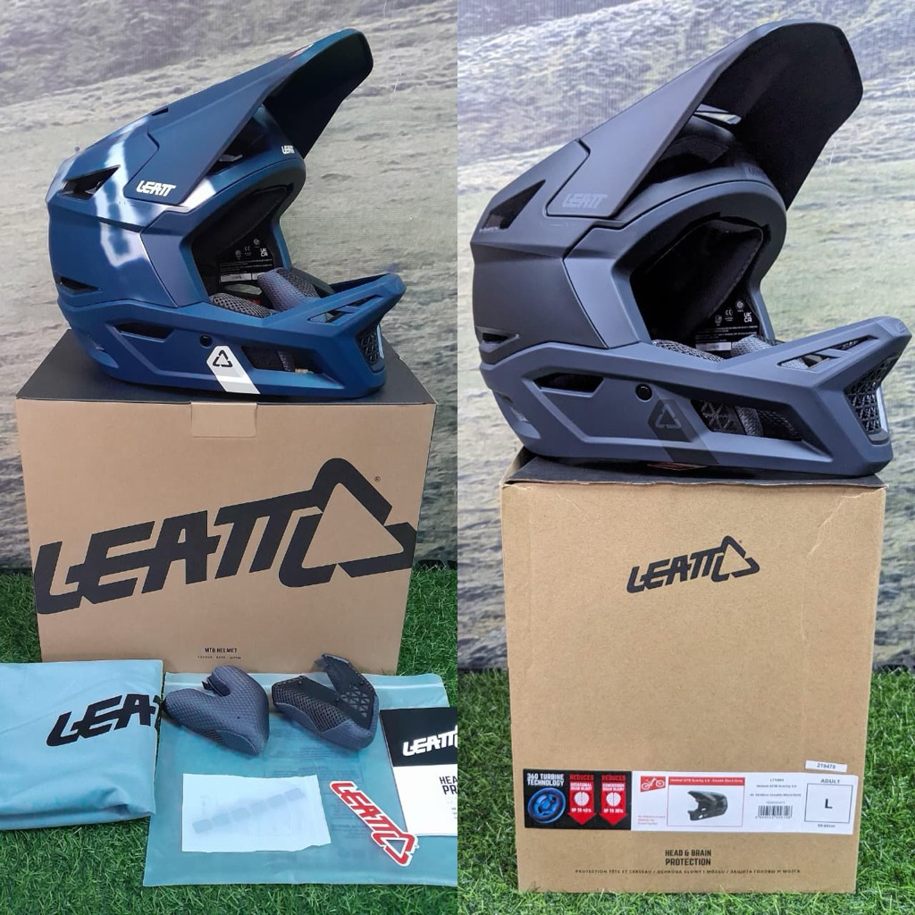 HELM / HELMET FULL FACE SEPEDA LEATT GRAVITY 4.0 Downhill/Enduro/MTB Bike Helme