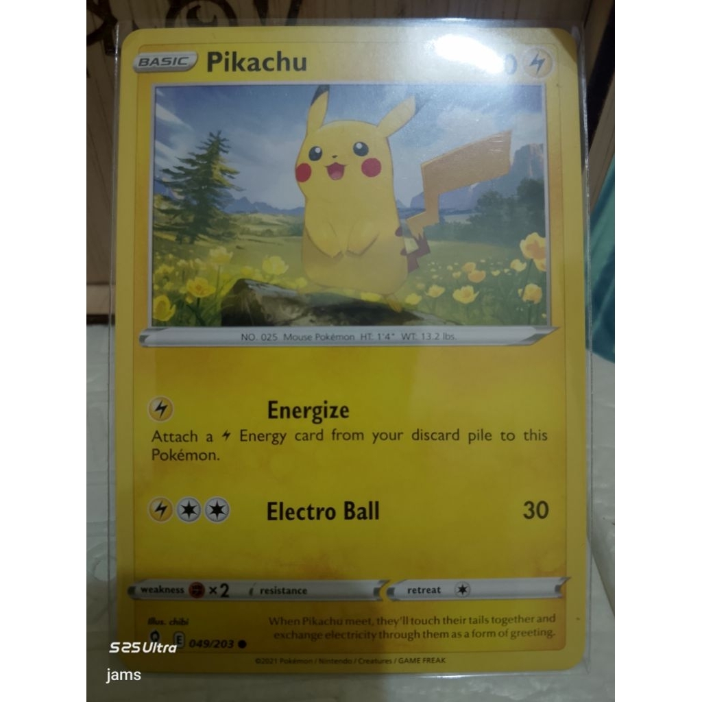 Pokemon Pikachu 049/203 evolving skies en