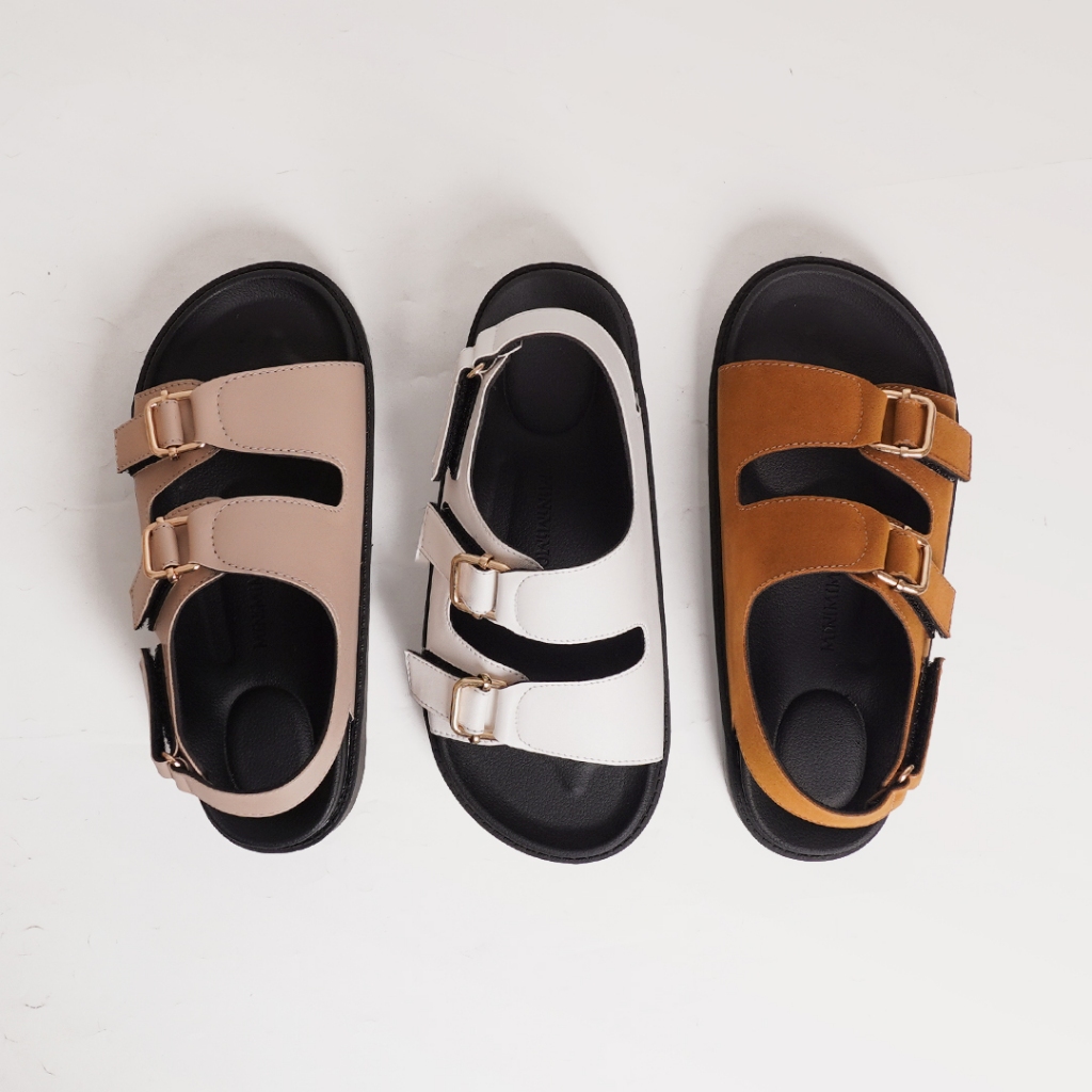 UNCLE JACK Sandal Casual Wanita Kulit Platform Anti Slip Sofia