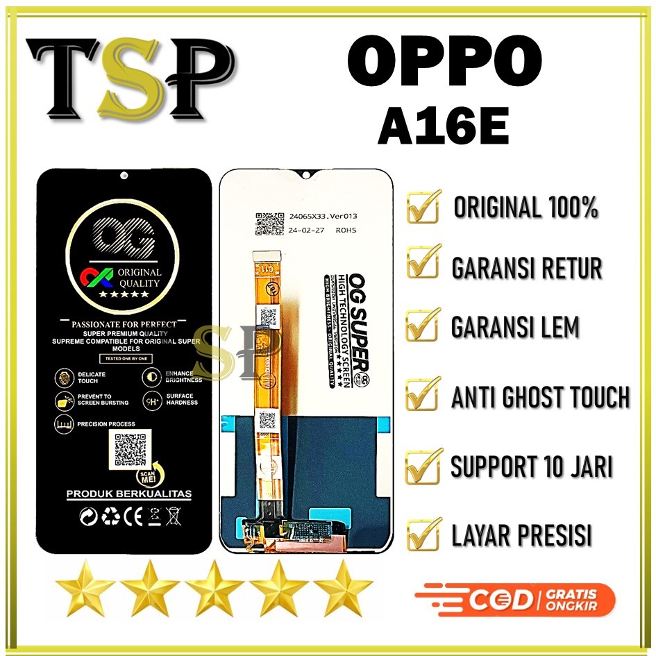 LCD TOUCHSCREEN OPPO A16 FULLSET ORIGINAL 100%