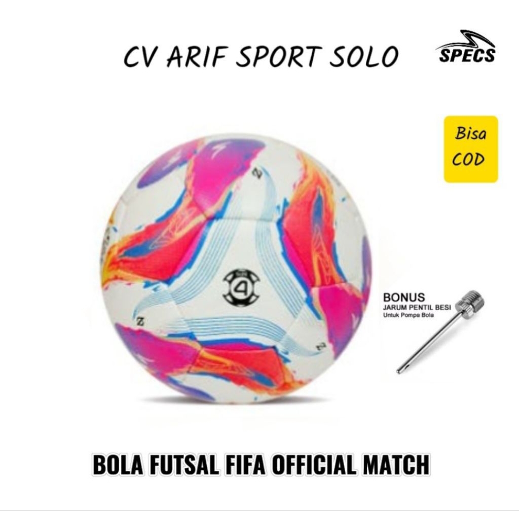 BOLA FUTSAL SPECS PALAPA 24 FS FIFA OFFICIAL MATCH BALL ORIGINAL 100% BNWT