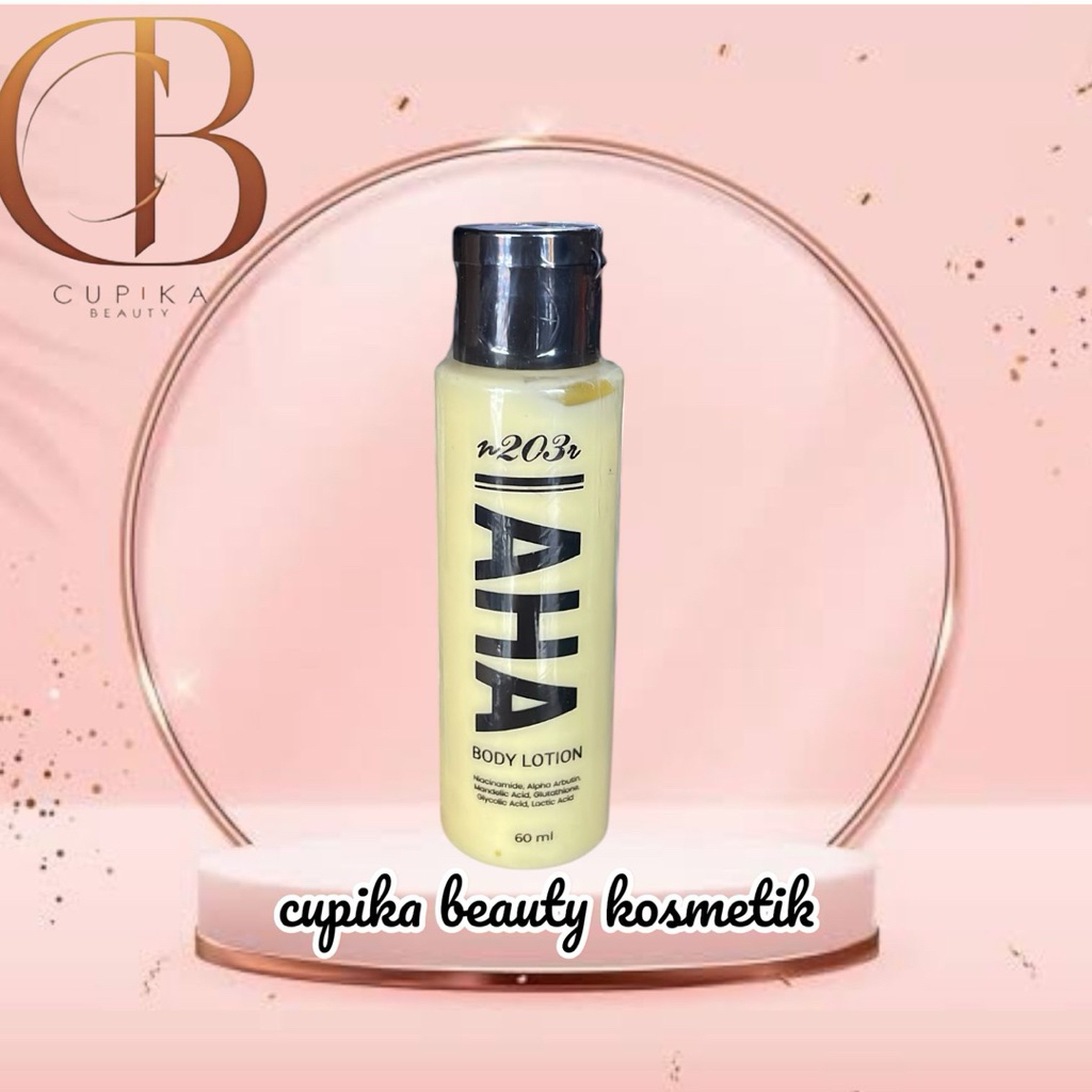 ic} n203r AHA body lotion 60 ml niacinamide alpha arbutin pencerah kulit glowing dan putih