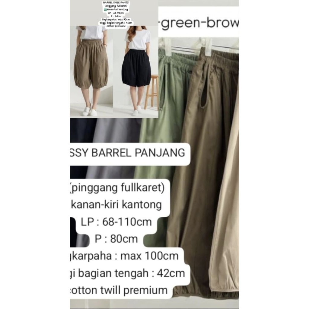 CELANA WANITA/CLASSY BARREL PANTS/Barrel pants
