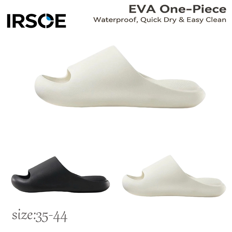 IRSOE Sandal slop Pria Kekinian Dewasa Cowok Terbaru Sandal Selop Pria karet Bahan EVA Sendal Cowok 