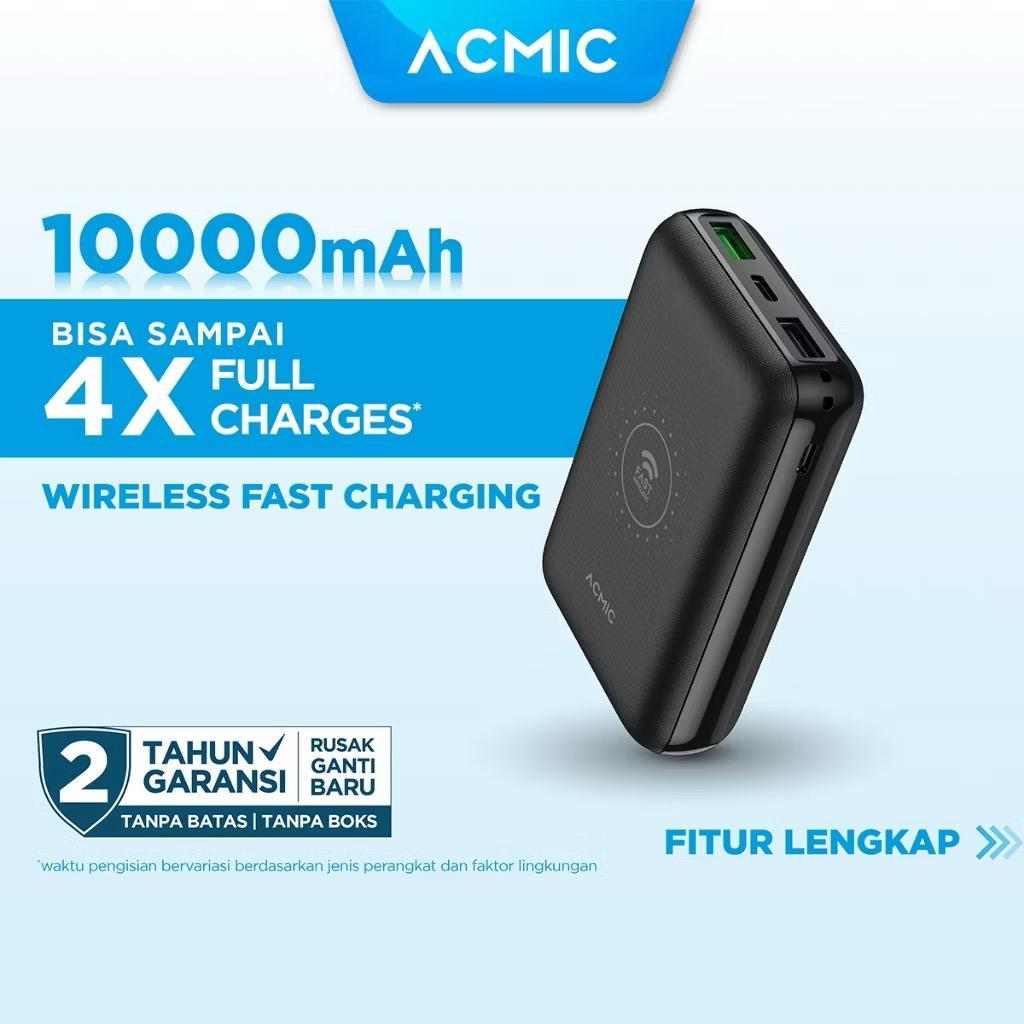 ACMIC W10 Pro PowerBank Fast Wireless Charging