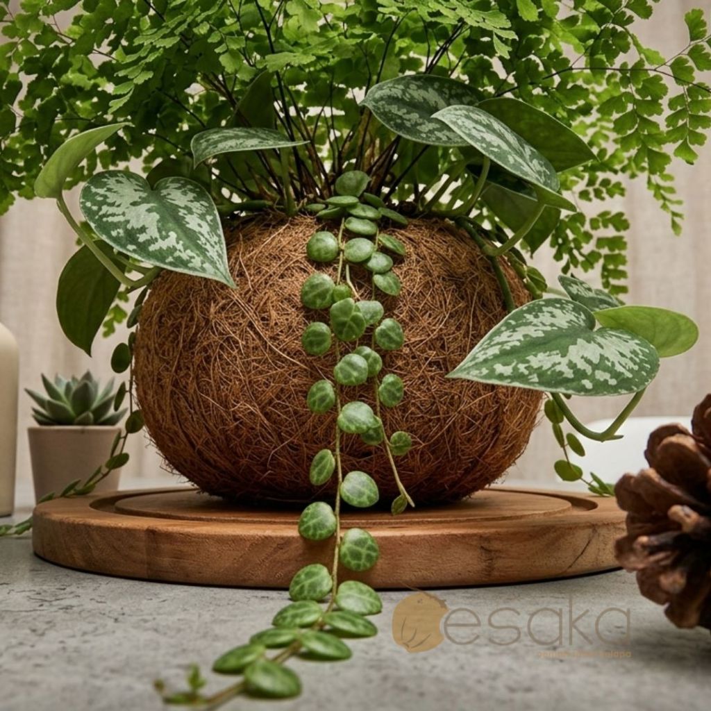 OESAKA - Pot Kokedama Sabut Kelapa