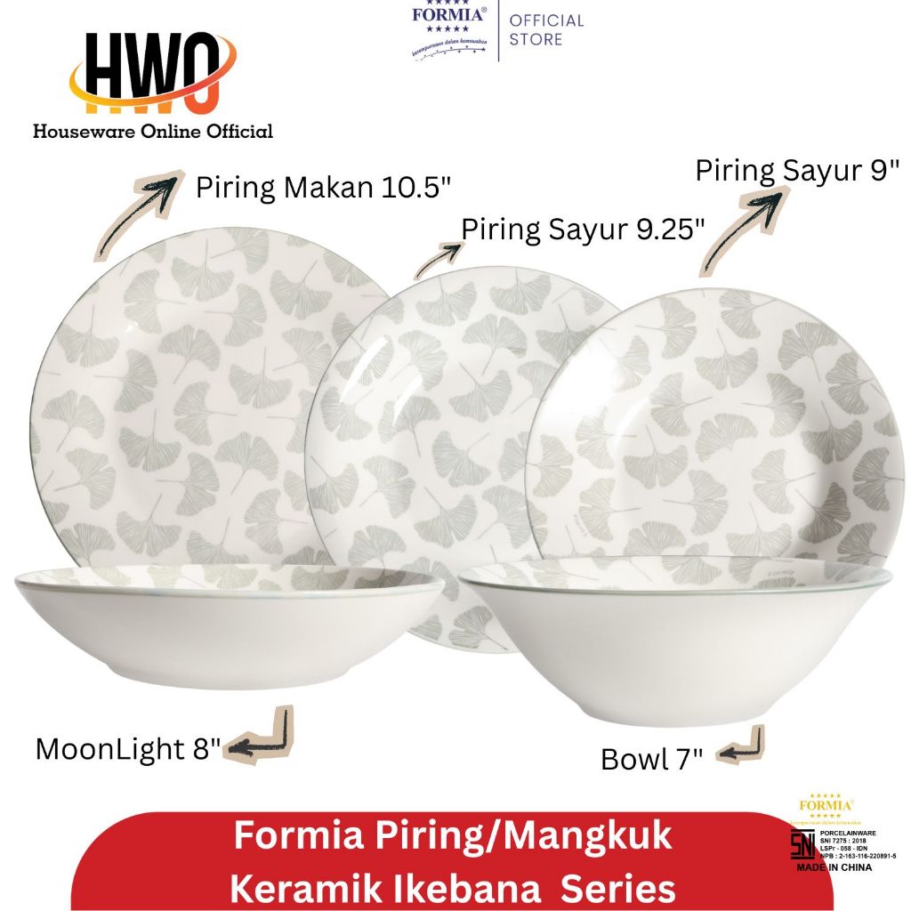 Formia Piring/Mangkuk  Keramik  Ikebana  series