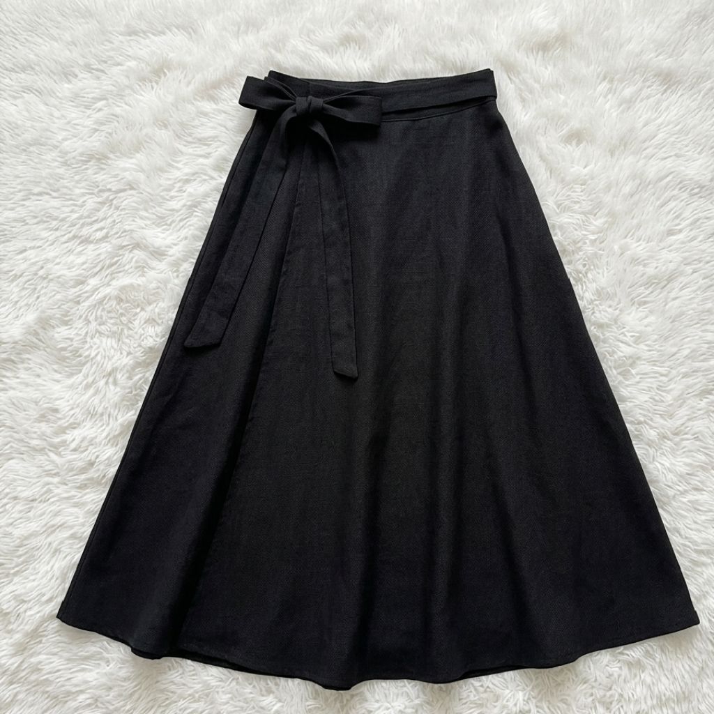 Rok Hitam Polos / Rok Lilit Preloved / Rok Kerja