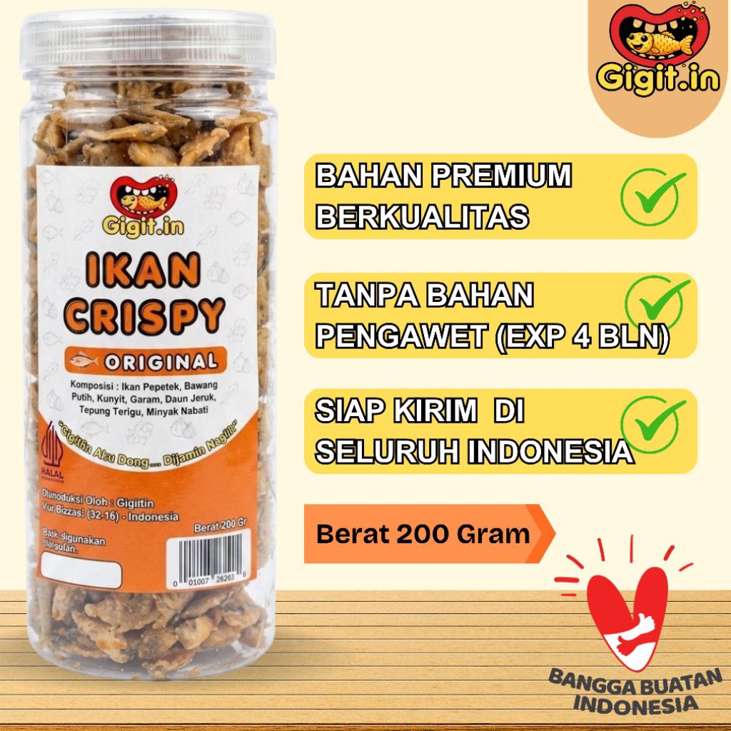 IKAN CRISPY ORIGINAL/CRISPY IKAN/BABY FISH CRISPY/ WADER CRISPY/WADER LAUT CRISPY/IKAN GURIH/IKAN RE