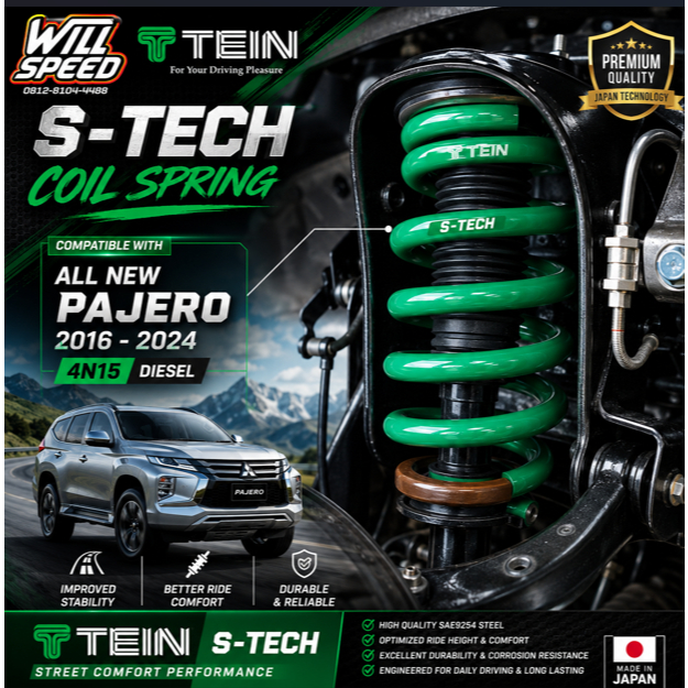 PER TEIN LOWERING KIT PER CEPER S-TECH  ANPS, ALL NEW PAJERO SPORT 2016+ ORIGINAL PRODUCT 100%