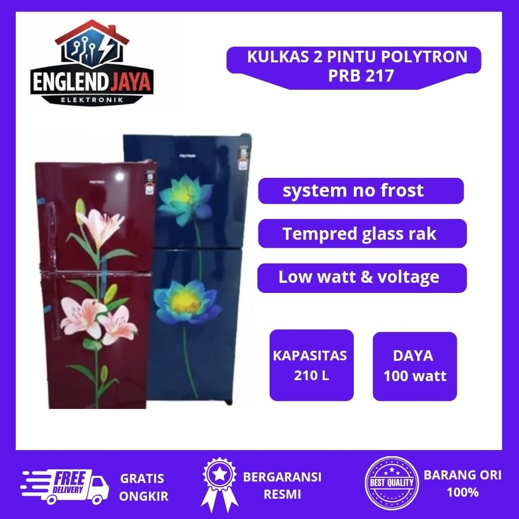 KULKAS POLYTRON 2 PINTU - PRB 217