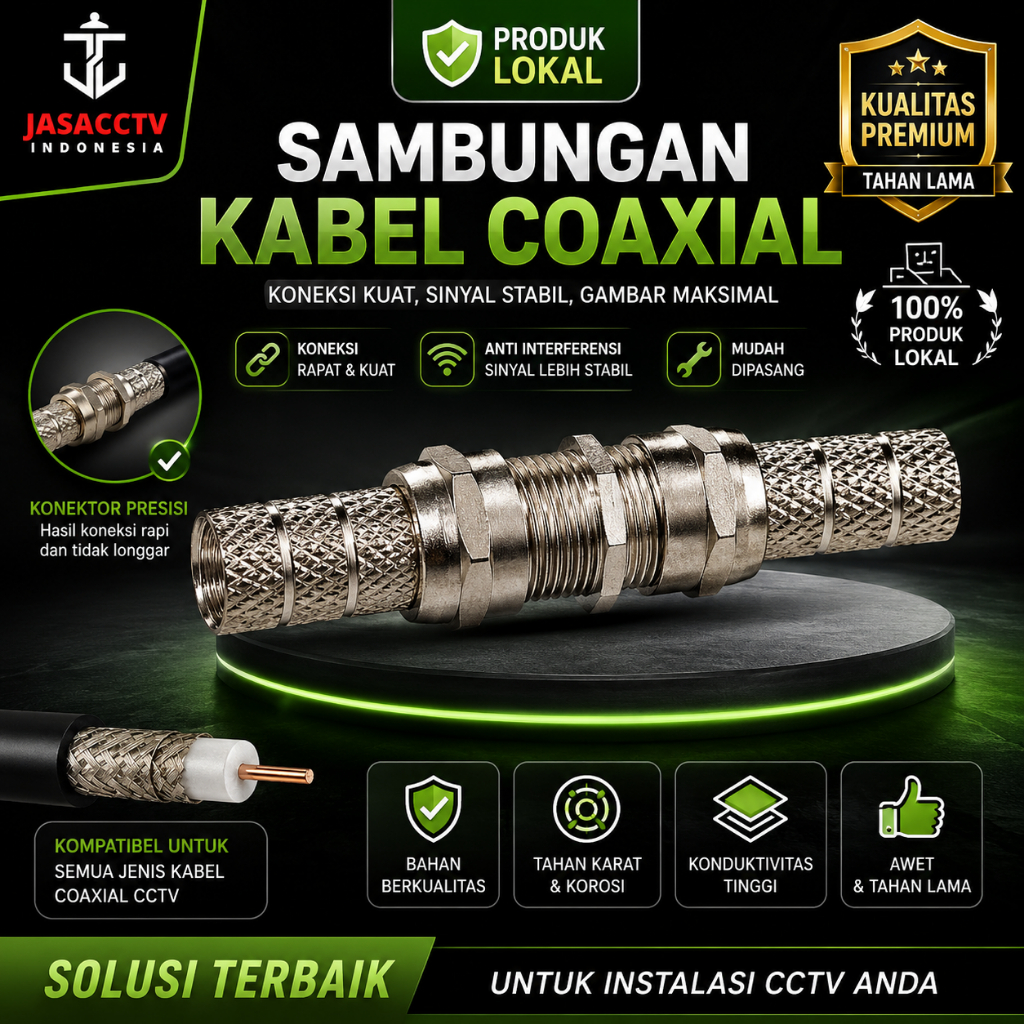 Sambungan Coaxial Kabel/Sambungan Coaxial Kabel