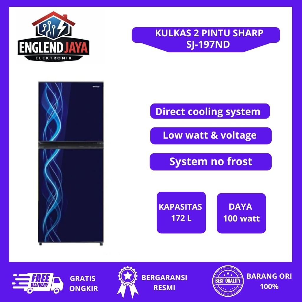 KULKAS SHARP 2 PINTU - SJ197ND