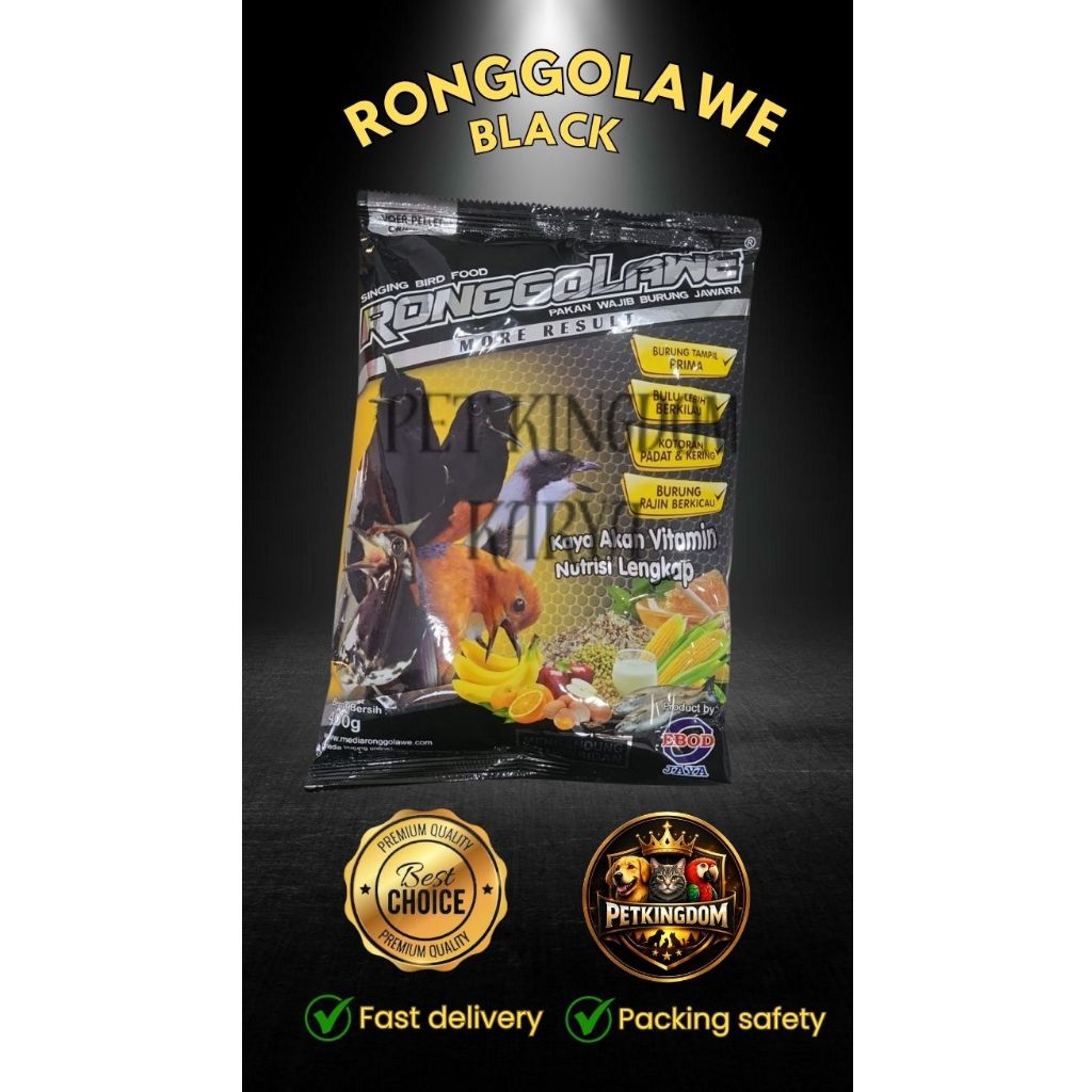 PAKAN MAKANAN HARIAN BURUNG MURAI KACER PLECI CIBLEK VOER PELLET ORIGINAL RONGGOLAWE EBOD JAYA