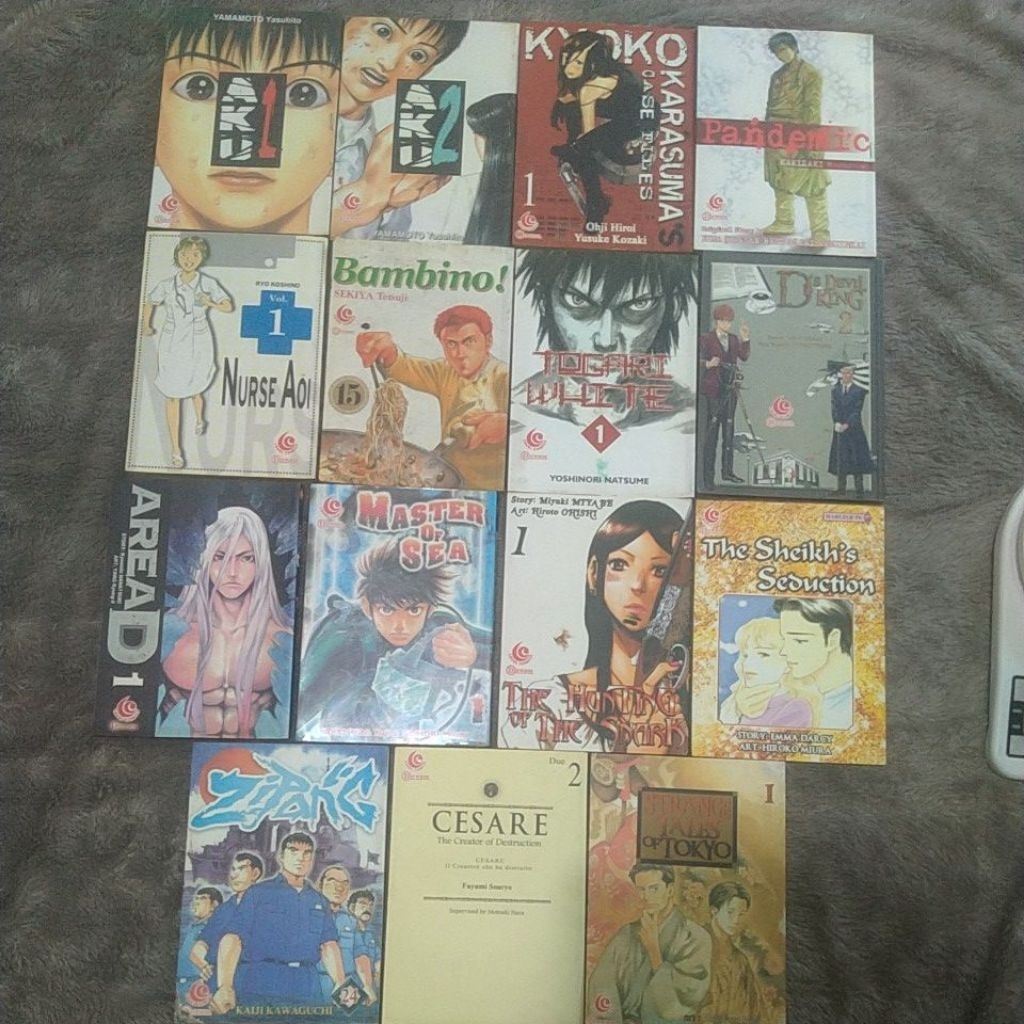 Komik Cabutan Aku 1&2,Kyoko Karasuma case files ,Pandemic,Nurse AOI,Babino,Togai White,D'SDevil king