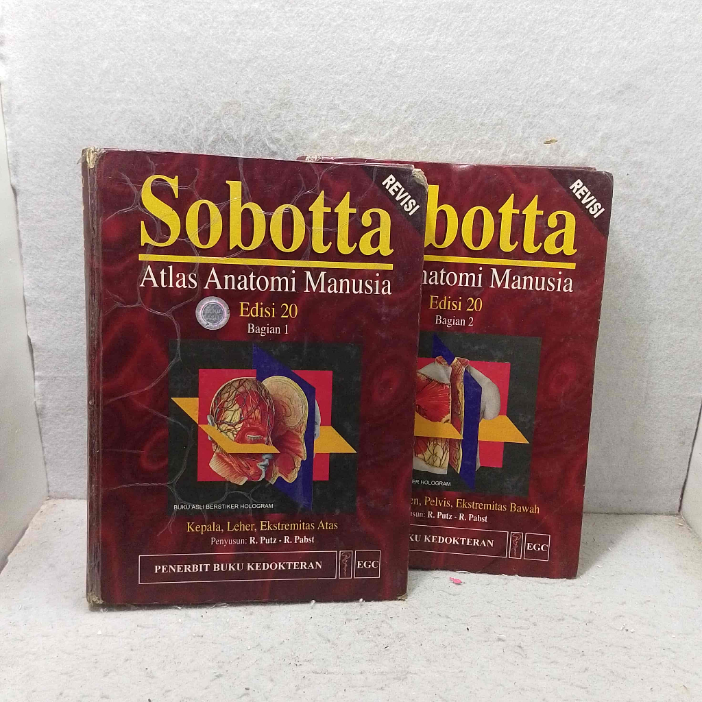 Buku Sobotta Atlas Anatomi Manusia - Edisi 20 - Jilid 1 dan 2 - EGC - Sepaket - Original Berhologram