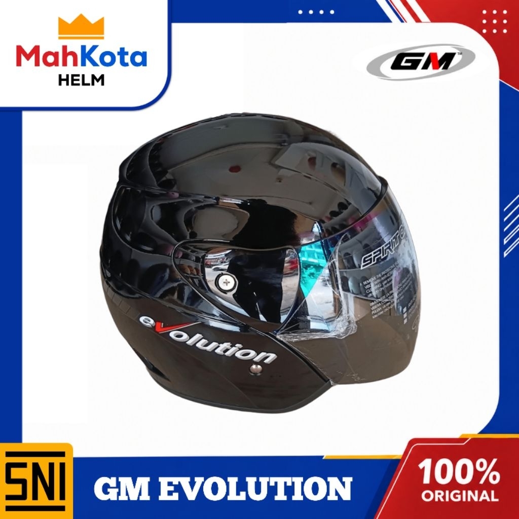 HELM GM EVOLUTION HITAM ORIGINAL