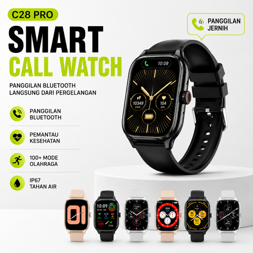 Samrt watch C28Pro Max 2.19"HD AMOLED Display GPS NFC Waterproof Bluetooth Call Smartwatch wanita pr