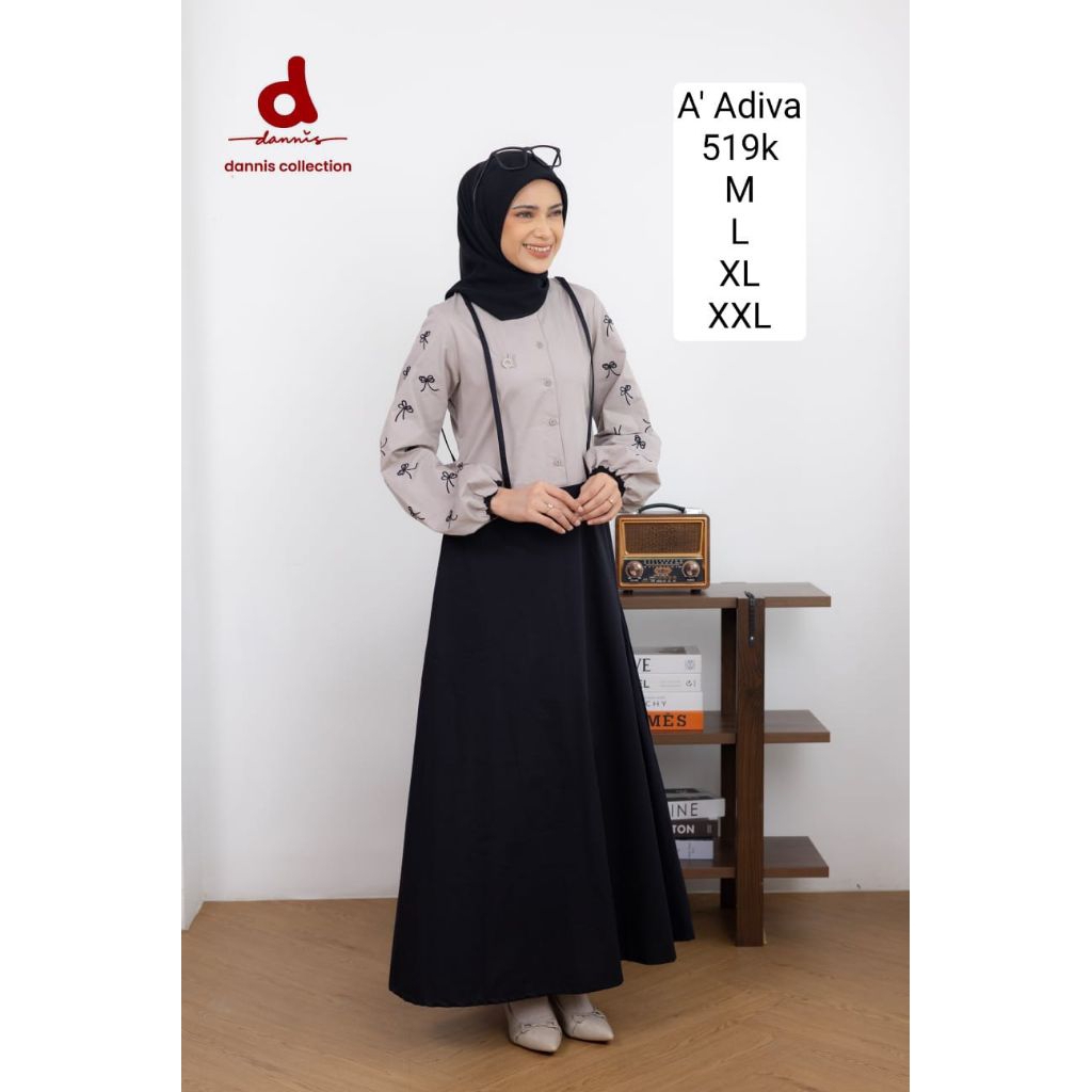gamis wanita dewasa by dannis collection/gamis dannis D'Adiva terbaru/gamis dewasa by dannis collect